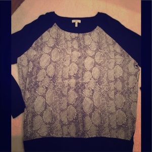 Joie Snakeskin print sweater